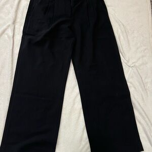 Black Wide-Leg Trousers